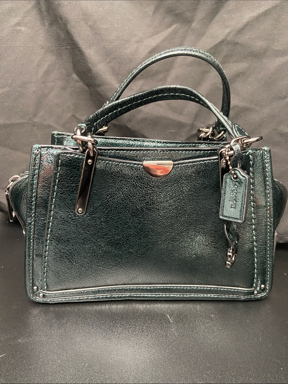 Coach Limited Edition Iridescent Metallic Dreamer 21 Satchel EUC